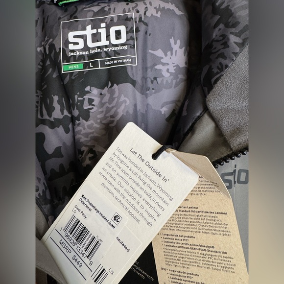 Stio Men's Doublecharge Insulated Ski Snowboard Jacket GORE-TEX size L $449 - Picture 4 of 6